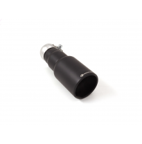 Cola redonda 90 mm Black en acero inox</p>
 con tubo de entrada 50,5 mm</p>
 largura 225 mm
 - Universal Colas de escape RO.90 R