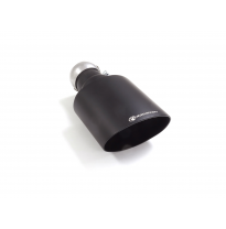 Cola ovalada 135x90 mm Sport Line Black en acero inox</p>
 con tubo de entrada 50,5 mm</p>
 largura 225 mm
 - Universal Colas de