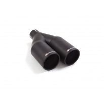 Cola izquierda redonda 2x80 mm Sport Line Black asimetricas en acero inox</p>
 con tubo de entrada 50,5 mm</p>
 largura 225-240