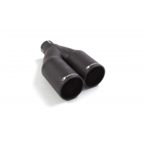 Cola derecha redonda 2x80 mm Sport Line Black asimetricas en acero inox</p>
 con tubo de entrada 50,5 mm</p>
 largura 225-240 mm