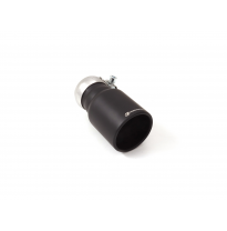 Cola redonda 90 mm Black en acero inox</p>
 con tubo de entrada 60,5 mm </p>
 largura 160 mm</p>
 - Universal Colas de escape RO