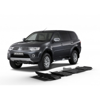 Protector Acero 3 mm Rival kit completo sin depósito (4 piezas) Mitsubishi L200 / Triton KAOT 2,5TD 2007-2015