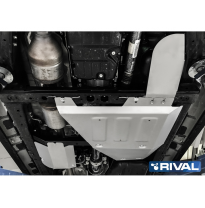 Protector Aluminio 4 mm Rival caja de transferencia+adblue+sonda de oxigeno Toyota Hilux Revo, Executive/Rocco, Invincible 4WD 2