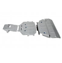 Protector Aluminio 4 mm Rival kit completo (4 piezas) Mitsubishi Pajero III  3,0; 3,2; 3,8 1999-2006