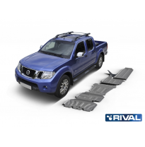 Protector Aluminio 4 Mm Rival Kit Completo C/Depósito (5 Uds.) Nissan Navara D40 2,5d; 3,0 2005-2015