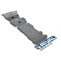 Protector Aluminio 4 mm Rival kit completo (3 piezas) Toyota Land Cruiser Prado 150 J15 2,7; 2,8TD; 4,0 2017- 5 doors