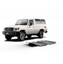 Protector Aluminio 6 Mm Rival Kit Completo (3 Piezas) Toyota Land Cruiser Hzj78 / Hzj79 J7 4,2d 2007-