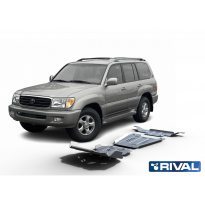 Protector Aluminio 6 Mm Rival Kit Completo (3 Piezas) Toyota Land Cruiser 100 J10 4.2 ?? Only 2002-2007
