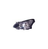 Opel Corsa 06-*Faro Izq Con Regulacion Elect Interior Oscuro