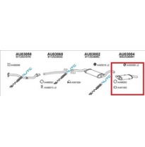 Audi 80 79-86*silencioso Tras (1.6)