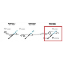 Bmw 316/3181*silenciador Tras