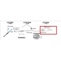 Citroen Saxo 1.0/1/2 Kat*silen Tras