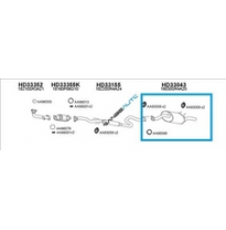 Honda Civic 1.5/1.6 91-92*silenc.Tras