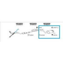 Mercedes 190 2.0 Silenciador Trasero