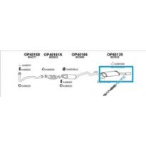 Opel Astra 91-*S 1.6 Kat*silencioso Tras