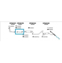 Opel Kadett E 1.7d 88-*Tubo Del