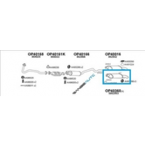 Opel Astra 96-98*silencioso Tras 1.4 Kat