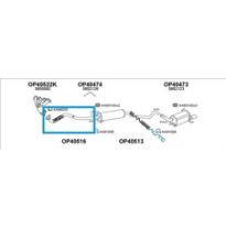 Opel Corsa 1.4i 16v Kat 00-*Tubo Colec