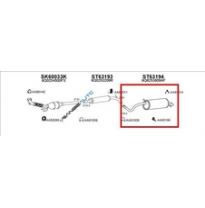 Seat Ibiza 1.9 Tdi 02-*Silenciador Tras