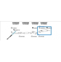 Vw Golf 1.8 89-*Escape Trasero