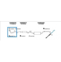 Vw Golf 1.5/1.6 80-83*tubo Colector