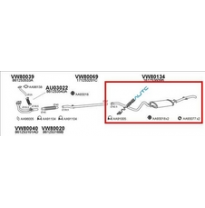 Vw Jetta 80-83*silencioso Tras