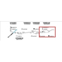 Vw Jetta 1.8 Gti 84/89*silencioso Tras