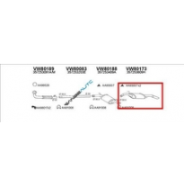 Vw Passat 1.8 88-*Escape Tras