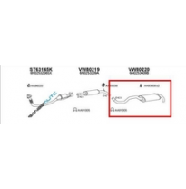 Vw Polo 95-*Escape Tras