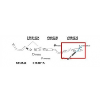 Vw Caddy/Inca 95-*Escape Tras