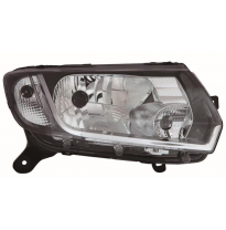 Dacia Sandero/Logan 13-*Faro Dch Con Regulacion Manual- Interior Negro H4