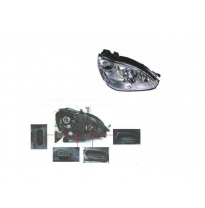 Mercedes W220 02-*Faro Dch C/Regulacion Electrica (Hid/H7) 4 Conectores