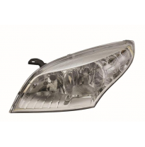 Renault Megane 08-*Faro Izq Con Regulacion Electrica H7/H7  Con Motor (Interior Cromado)
