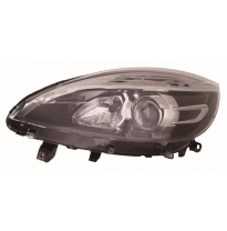 Renault Scenic 12-*Faro Izq Con Regulacion Electrica- Interior Negro H7/H7