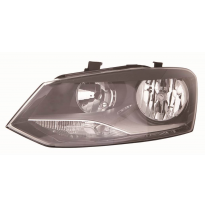 Optica Izquierda H7+h7 Electrica-Con Motor-Negro