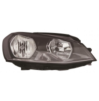 Vw Golf Vii 13-*Faro Dch Con Regulacion Electrica Con Motor H7/H15 (Interior Negro)