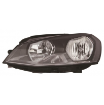 Vw Golf Vii 13-*Faro Izq Con Regulacion Electrica Con Motor H7/H15 (Interior Negro)