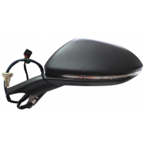 Vw Golf Vii 13-*Retrovisor Izq Electrico Calefactado Con Piloto Abatible Electricamente Con Luz De Cortesia 9pin