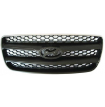 Hyundai Santa Fe 2006-*Rejilla Negra Con Moldura Cromada