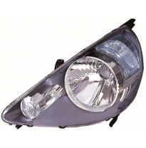 Honda Jazz 04-06-*Faro Izq Con Regulacion Manual/Electrica (Interior Oscuro) H4