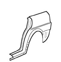 Vw Golf 84-*Aleta Tras Dch 5p