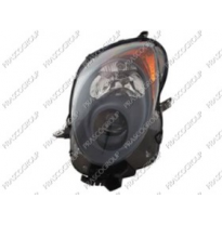 Optica Izda H7+h7 Electrica-C/Motor-Negra