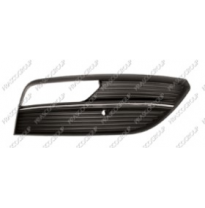 Rejilla Derecha Paragolpes-Negra-Con Agujeros Antiniebla-Con Moldura Cromada