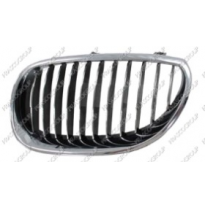 Rejilla Izquierda Cromada-Negra