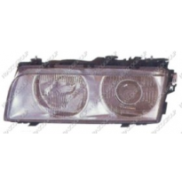 Optica Izq. H7+h1 Electrica-C/Motor-Cromado