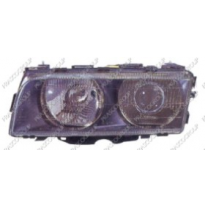 Optica Izq. H7+h1 Electrica-C/Motor-Negro