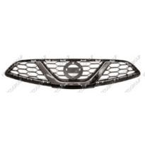 Rejilla Negra Con Moldura Cromada