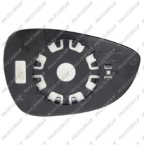 Cristal + Soporte Izq Asferico Cromado  Fiesta 13&gt;