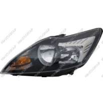 Optica Izda H7+h1 Ele.-C/Motor-Negra/Cromada