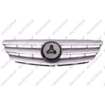 Rejilla Gris Con Moldura Cromada